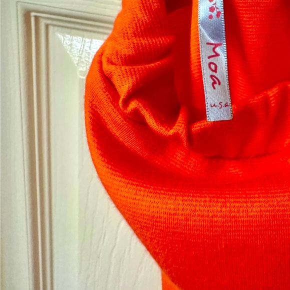 New Moa Stretch Pencil Skirt Gator Orange - Picture 2 of 2